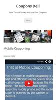 Mobile Coupons Affiche