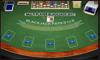 Multiplayer Blackjack 2017 capture d'écran 2