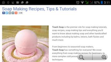 Soap making. Soap Recipes Affiche