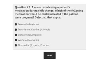 NCLEX Nursing Practice Quiz Part II скриншот 1