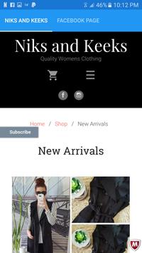 Niks & Keeks Clothing Store screenshot 1