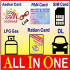 Pan Adhaar DL Gas Sim Link All In One icono