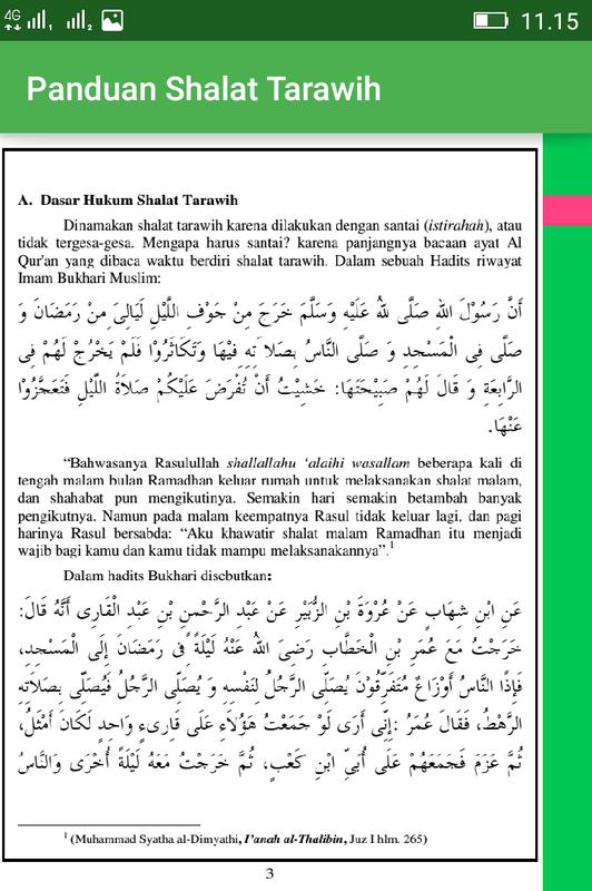 Hadits Shalat Tarawih - Gambar Islami