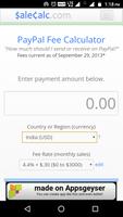 PayPal Fees Calculator 2017 screenshot 3
