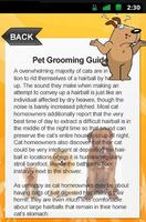 Pet Grooming Guide capture d'écran 1