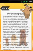 Pet Grooming Guide captura de pantalla 1