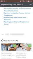 Pinjaman Dana Tunai -  Informasi Bantuan Dana capture d'écran 1