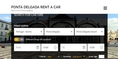 Rent a Car Ponta Delgada - Ponta Delgada RentalCar Affiche