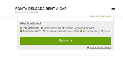 Rent a Car Ponta Delgada - Ponta Delgada RentalCar ภาพหน้าจอ 2