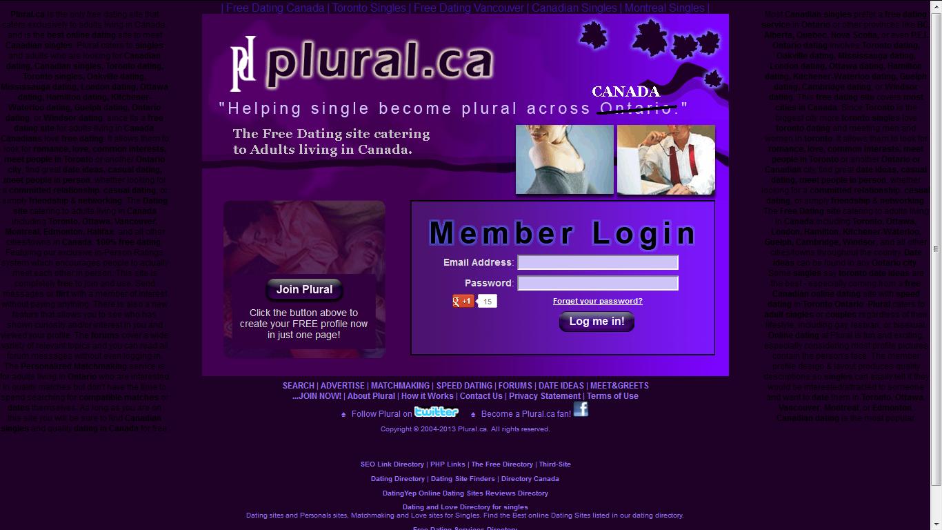 Free login dating sites canada