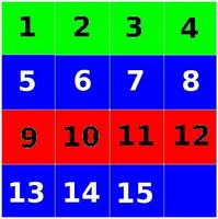 Puzzle 15 Numers imagem de tela 1