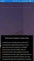 Rahul Cricket Tips screenshot 1