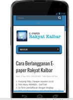 Rakyat Kalbar E-Paper ảnh chụp màn hình 2