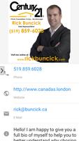 Rick Buncick Century 21 London Plakat