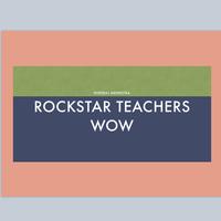 Rockstar Teachers Wow plakat
