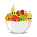 Row of fruits