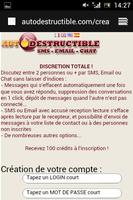 Message et sms destructible 截圖 1