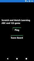 Scratch and Match Learning: ABC and 123 game পোস্টার