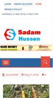 Sadam Hussen постер
