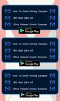 Simple office email writing format Affiche