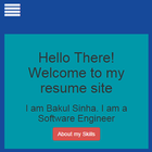 Resume site of Bakul Sinha 아이콘