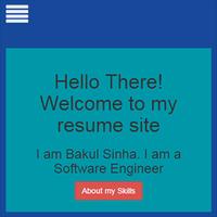 Resume site of Bakul Sinha โปสเตอร์