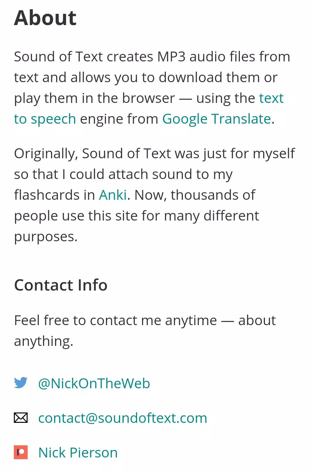 Sound of Text APK pour Android Télécharger