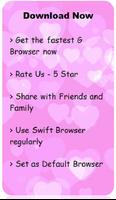 Swift 4G Browser - 100% Safe and Secure capture d'écran 3