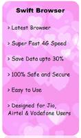 Swift 4G Browser - 100% Safe and Secure Affiche