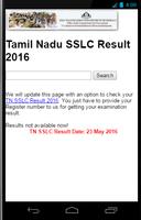 Tamil Nadu SSLC Result 2017 Affiche