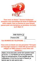 Test de fidélité پوسٹر