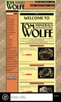 Tom Wolfe Minerals and Wood Affiche