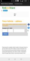 Trace Vehicle address ポスター