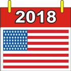 US Calender with Holidays 2018 Complete icône
