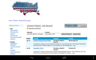برنامه‌نما United States Job Board عکس از صفحه
