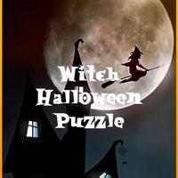 Witch Halloween Puzzle Affiche