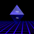 Magic 8-ball in 3D icono