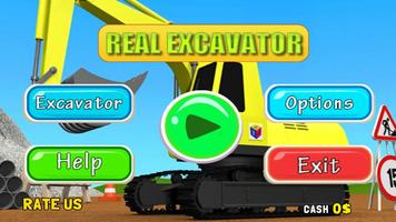 Real Excavator Simulator Affiche