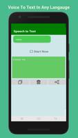Speech To Text converter - Voice Notes Typing App capture d'écran 1