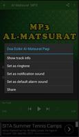 Doa Dzikir Al-Matsurat MP3 اسکرین شاٹ 3