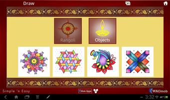 Draw Diwali for Tablet free تصوير الشاشة 1