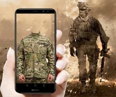 Military Suit HD Photo Editor Affiche