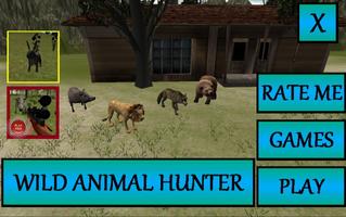 animal selvagem caçador 3D imagem de tela 3