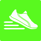 pedometer step count calories آئیکن