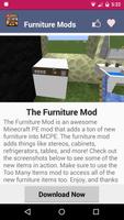 Furniture Mod For MCPE| capture d'écran 3