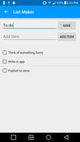 List Maker capture d'écran 1