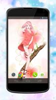 Sakura "Forehead Girl" Haruno Anime Lock Screen capture d'écran 3