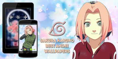 Sakura "Forehead Girl" Haruno Anime Lock Screen Affiche