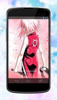 Sakura "Forehead Girl" Haruno Anime Lock Screen capture d'écran 2
