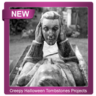 Creepy Halloween Tombstones Projects icono